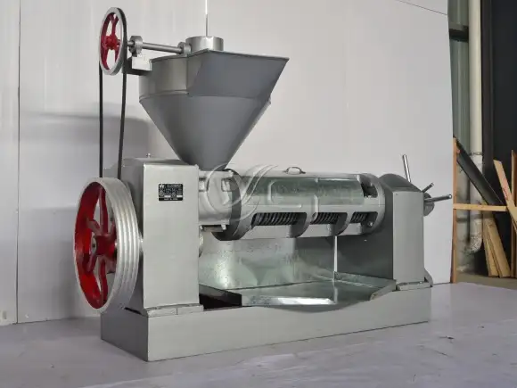 Sesame oil extraction unit in oil processing workshop