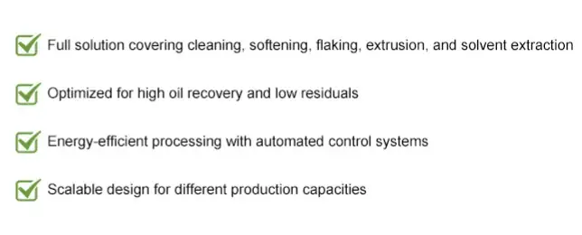 High oil yield soybean oil pressing system by Vos